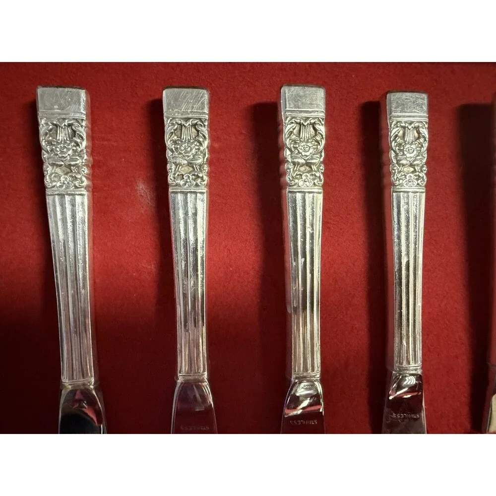 VTG Community Silverplate Flatware Set Oneida Chest Rogers Ladle